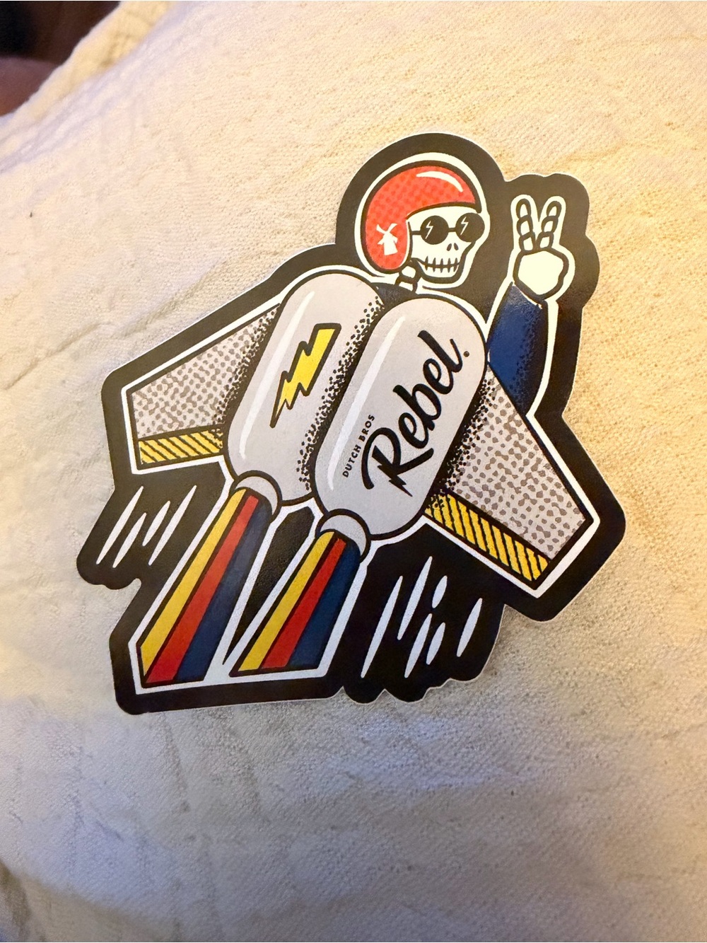 Dutch bros fall 2026 rebel skeleton sticker